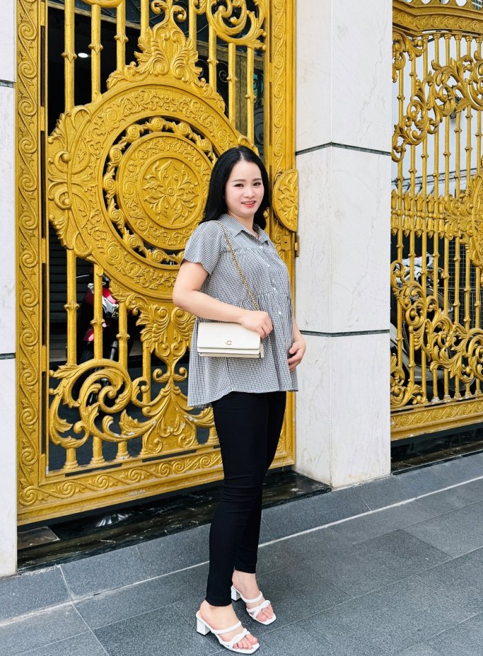 AAD3160 - Áo sơ mi năng động, thoải mái cho Mom yêu