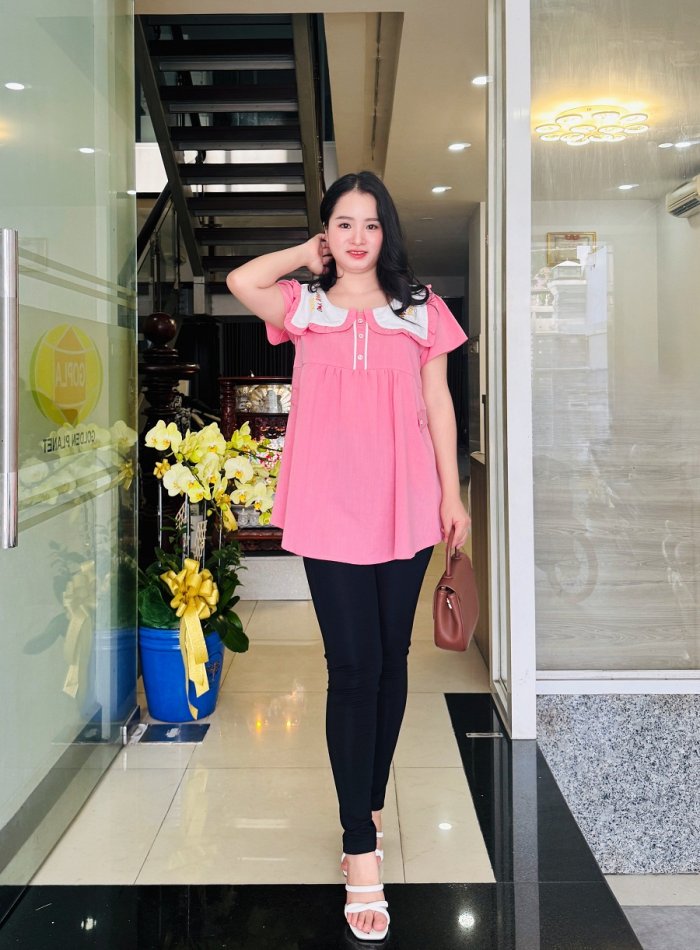 AAD3181 - Áo bầu cổ thủy thủ Love you